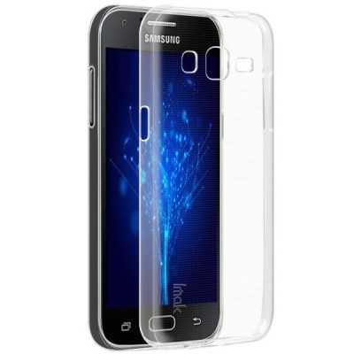 Samsung Galaxy J2 (J200) dzidrs (caurspīdīgs) cieta silikona TPU pasaulē planākais apvalks / Vacins.lv