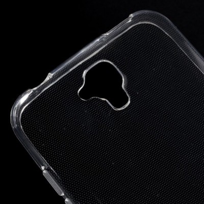 Huawei Y5 (Y560) dzidrs (caurspīdīgs) cieta silikona TPU pasaulē planākais apvalks / Vacins.lv