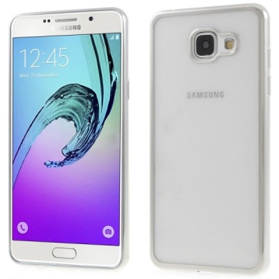 Samsung Galaxy A5 (2016) A510 Cieta silikona (TPU) dzidrs apvalks - sudrabs / vacins.lv