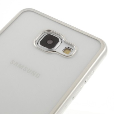 Samsung Galaxy A5 (2016) A510 Cieta silikona (TPU) dzidrs apvalks - sudrabs / vacins.lv