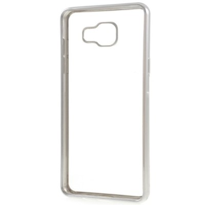 Samsung Galaxy A5 (2016) A510 Cieta silikona (TPU) dzidrs apvalks - sudrabs / vacins.lv