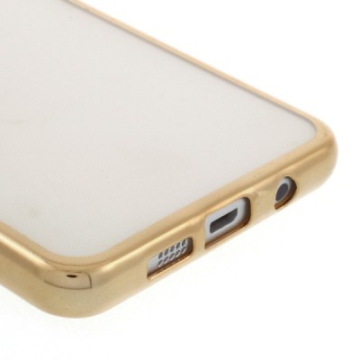 Samsung Galaxy A5 (2016) A510 skaidrus silikoninis (TPU) auksinis dėklas / Priedai.lt