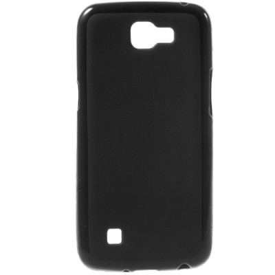 LG K4 (K120E) cieta silikona (TPU) melns apvalks / vacins.lv