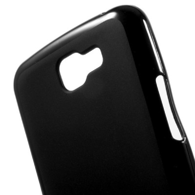 LG K4 (K120E) cieta silikona (TPU) melns apvalks / vacins.lv