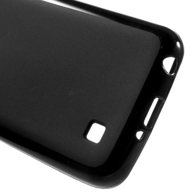 LG K4 (K120E) cieta silikona (TPU) melns apvalks / vacins.lv