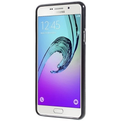 Samsung Galaxy A7 2016 (A710) Mercury juodas kieto silikono (TPU) dėklas / Priedai.lt