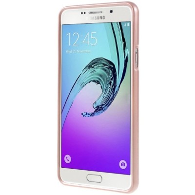 Samsung Galaxy A7 2016 (A710) Mercury rožinis kieto silikono (TPU) dėklas / Priedai.lt