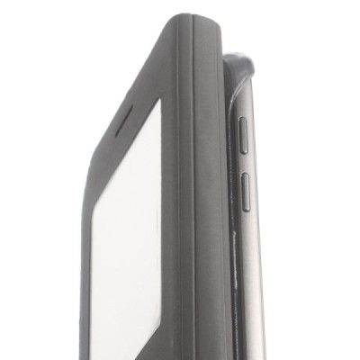 Samsung Galaxy S7 (G930) atvēramais maciņš ar lodziņu - zelta / Vacins.lv