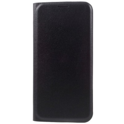 Samsung Galaxy S7 Edge (G935) juodas odinis atverčiamas Smart Wallet dėklas - piniginė / Priedai.lt