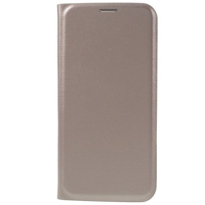 Samsung Galaxy S7 Edge (G935) auksinis odinis atverčiamas Smart Wallet dėklas - piniginė / Priedai.lt