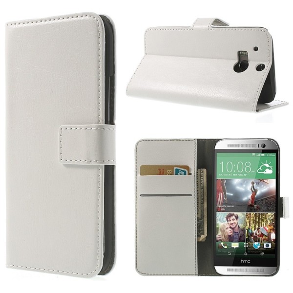 „Crazy Horse“ atverčiamas dėklas - baltas (One M8 / One M8s)