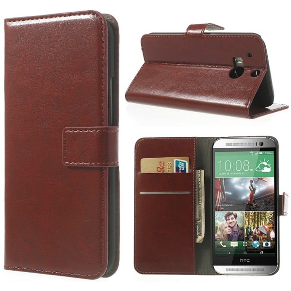 „Crazy Horse“ atvēramais futrālis - brūns (One M8 / One M8s)