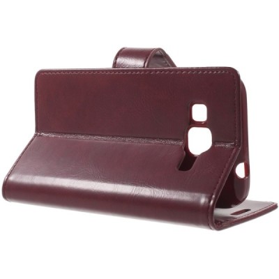 Mercury Blue Moon atverčiamas Samsung Galaxy Core Prime (G360) bordo odinis dėklas - piniginė / Priedai.lt