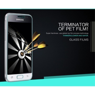 Samsung Galaxy J1 2016 (J120) „Nillkin“ 9H Tempered Glass ekrāna aizsargstikls / Vacins.lv