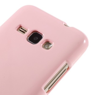 Samsung Galaxy J1 2016 (J120) Mercury šviesiai rožinis kieto silikono TPU dėklas - nugarėlė / Priedai.lt