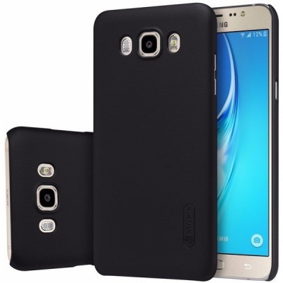 Samsung Galaxy J7 2016 (J710) Nillkin Frosted Shield melns plastmasas apvalks + ekrāna aizsargplēve / Vacins.lv