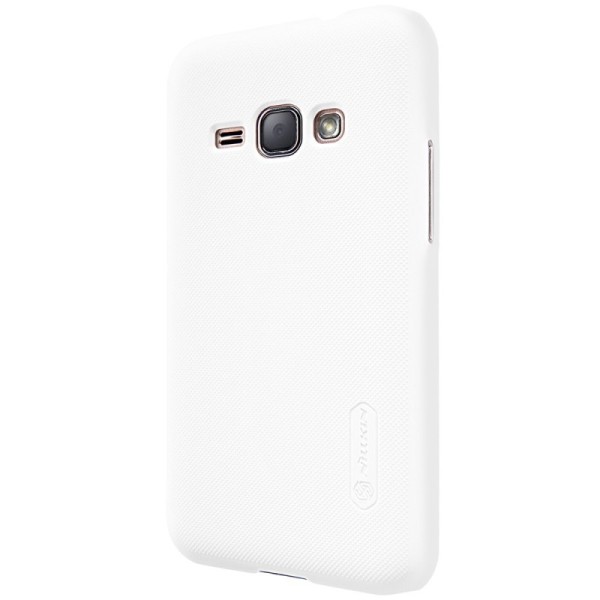 „Nillkin“ Frosted Shield apvalks - balts + ekrāna aizsargplēve (Galaxy J1 2016)