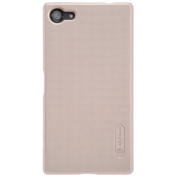 „Nillkin“ Frosted Shield futrālis - zelta + ekrāna aizsargplēve (Xperia Z5 Compact)