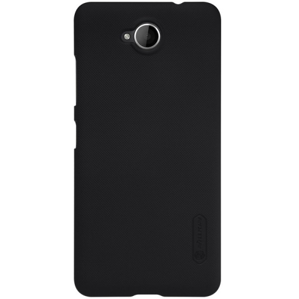 „Nillkin“ Frosted Shield apvalks - melns + ekrāna aizsargplēve (Lumia 650)