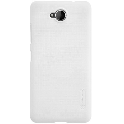 Microsoft Lumia 650 Nillkin Frosted Shield balts plastmasas apvalks + ekrāna aizsargplēve / Vacins.lv