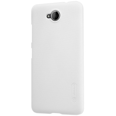 Microsoft Lumia 650 Nillkin Frosted Shield balts plastmasas apvalks + ekrāna aizsargplēve / Vacins.lv
