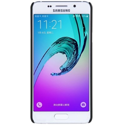 Samsung Galaxy A3 2016 (A310) Nillkin Frosted Shield melns plastmasas apvalks + ekrāna aizsargplēve / Vacins.lv