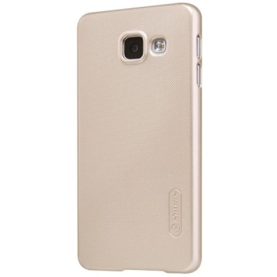 Samsung Galaxy A3 2016 (A310) Nillkin Frosted Shield zelta plastmasas apvalks + ekrāna aizsargplēve / Vacins.lv