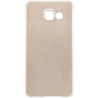 Samsung Galaxy A3 2016 (A310) Nillkin Frosted Shield zelta plastmasas apvalks + ekrāna aizsargplēve / Vacins.lv