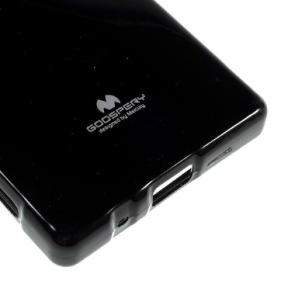 Sony Xperia Z5 Compact Mercury melns cieta silikona (TPU) futrālis / Vacins.lv