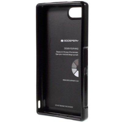 Sony Xperia Z5 Compact Mercury melns cieta silikona (TPU) futrālis / Vacins.lv