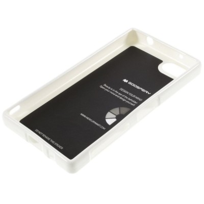 Sony Xperia Z5 Compact Mercury balts cieta silikona (TPU) futrālis / Vacins.lv