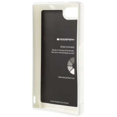 Sony Xperia Z5 Compact Mercury balts cieta silikona (TPU) futrālis / Vacins.lv