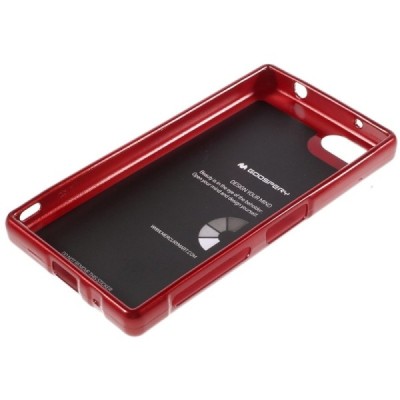 Sony Xperia Z5 Compact Mercury sarkans cieta silikona (TPU) futrālis / Vacins.lv