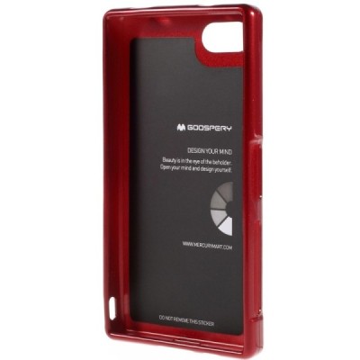 Sony Xperia Z5 Compact Mercury sarkans cieta silikona (TPU) futrālis / Vacins.lv