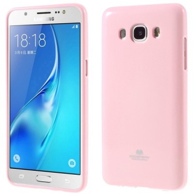 Samsung Galaxy J5 2016 (J510) šviesiai rožinė Mercury kieto silikono (TPU) dėklas / Priedai.lt