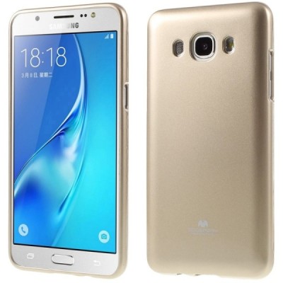 Samsung Galaxy J5 2016 (J510) auksinis Mercury kieto silikono (TPU) dėklas / Priedai.lt