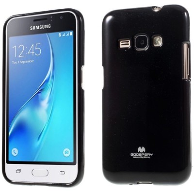Samsung Galaxy J1 2016 (J120) juodas Mercury kieto silikono (TPU) dėklas / Priedai.lt