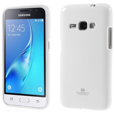 Samsung Galaxy J1 2016 (J120) Mercury balts cieta silikona (TPU) futrālis / Vacins.lv