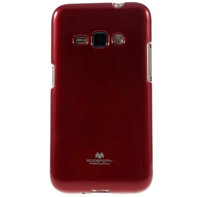 Samsung Galaxy J1 2016 (J120) Mercury sarkans cieta silikona (TPU) futrālis / Vacins.lv