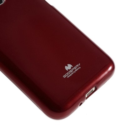 Samsung Galaxy J1 2016 (J120) Mercury sarkans cieta silikona (TPU) futrālis / Vacins.lv