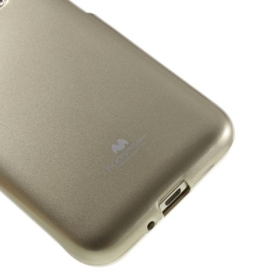 Samsung Galaxy J1 2016 (J120) auksinis Mercury kieto silikono (TPU) dėklas / Priedai.lt