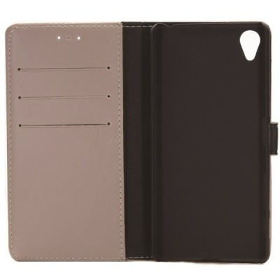 Sony Xperia X (F5121, F5122) atvēramais ādas smilšains retro maciņš (maks) / Vacins.lv