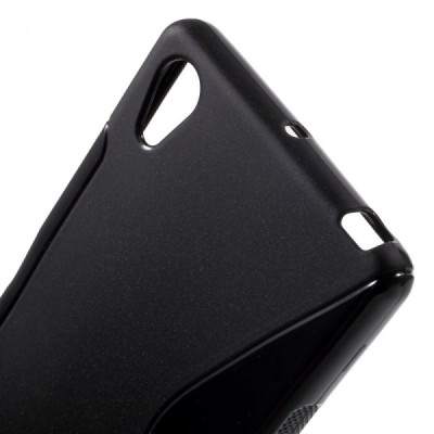 Sony Xperia X (F5121, F5122) kieto silikono TPU juodas dėklas - nugarėlė / Priedai.lt