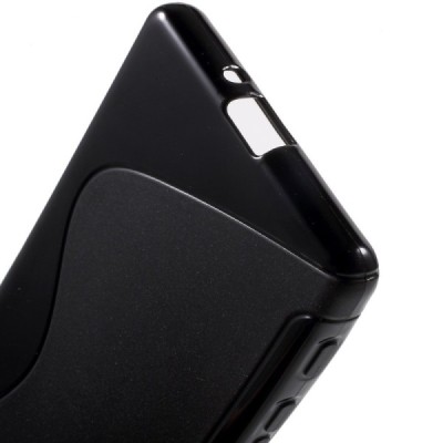 Sony Xperia X (F5121, F5122) kieto silikono TPU juodas dėklas - nugarėlė / Priedai.lt