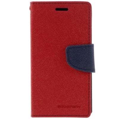 Samsung Galaxy J1 2016 (J120) Mercury atvērams sarkans maciņš (maks) / Vacins.lv