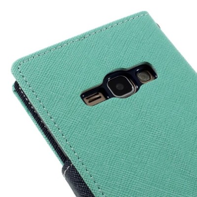 Samsung Galaxy J1 2016 (J120) Mercury atvērams piparmētru maciņš (maks) / Vacins.lv