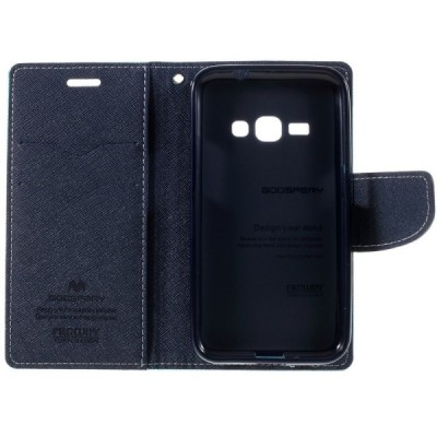 Samsung Galaxy J1 2016 (J120) Mercury atvērams piparmētru maciņš (maks) / Vacins.lv