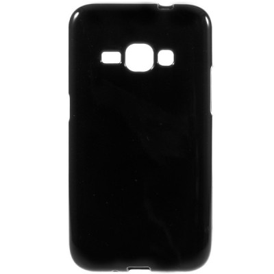 Samsung Galaxy J1 2016 (J120) cieta silikona (TPU) melns apvalks / vacins.lv