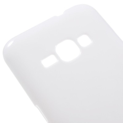 Samsung Galaxy J1 2016 (J120) cieta silikona (TPU) balts apvalks / vacins.lv