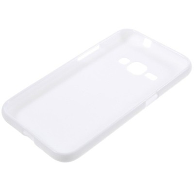 Samsung Galaxy J1 2016 (J120) cieta silikona (TPU) balts apvalks / vacins.lv